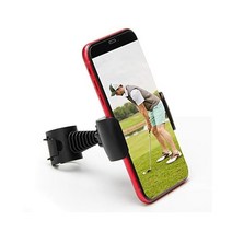 Coolrunner 기록 골프 스윙 블랙 전화 홀더 클립 쉬운 설정을 위한 훈련 보조 도구