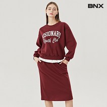 [BNX] [비엔엑스]프린팅 레이어드 맨투맨 스커트 셋업 (BV1OP023L0)