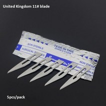 Swann morton-11 #15 # 15C #12 탄소강 수술용 칼 메스 블레이드 DIY 절단 도구 휴대폰 PCB 수리 수공구, NO.11, 5Pcs