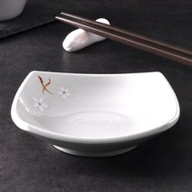 백청아 사각찬기 3호 멜라민 업소용 그릇 접시 식당 식기