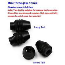 무선 전동드릴 M7M8X0.75 미니 멀티 키리스 드릴 척 1 개 0.33.2mm 빠르게 도구 로터리 그더용 3 조, 04 M7 Short Tal