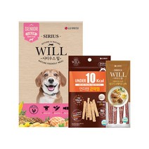 시리우스윌 관절에 도움되는 노견용 사료 1kg+곤약껌+양고기 스틱, 단품