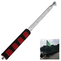 SING F LTD Portable Extendable Handheld Windsock Telescopic Flag Pole Ferula Pointer 2M, 1