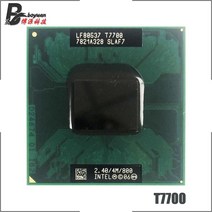 CPU 인텔 코어 2 듀오 t7700 sla43 slaf7 2.4GHz 듀얼 코어 듀얼