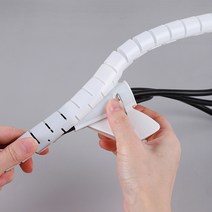 매직 케이블 케이블선정리 타이 깔끔 케이블 튜브 강아지 고양이 전선 전기 줄 선 코드 보호 숨기기 튜브 꽈배기 선정리, 1+1