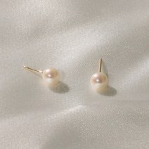 오운 14K 진주귀걸이 5mm 데일리 여성 진주 귀걸이