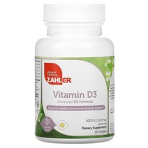 Zahler 잘러 비타민D3 D3 포뮬라 125mcg(5000IU) 소프트젤 120정