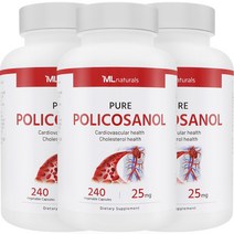 마이라이프 내추럴스 폴리코사놀 25mg 240정 3병