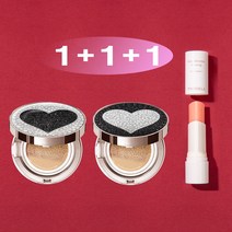1+1+1 [쿠션15g+쿠션15g+멀티밤10g] 트윙클라 멀티밤 + 스타일71 미스트 주얼리 쿠션 21호 23호 [건성 피부 추천 쿠션], 1개, 실버하트23호+블랙하트23호(건성)+멀티밤