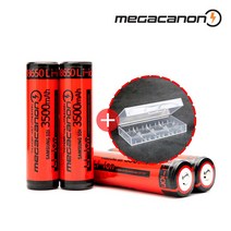 메가캐논 3500mAh 보호회로 18650 배터리 레드, 1개입, 5개