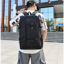 김계란 가방 캐주얼 캠핑 남성 배낭 노트북 배낭 하이킹 대용량 남성 여행 배낭 캔버스 패션 청 스포츠
