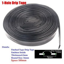 하우스 농업용 점적호스 하우스 농업용 점적호스 물방울 관개 호스 과일 티 온실 관개, 공간 100mm, 10미터(32.8피트)