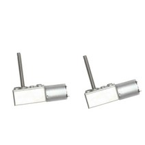 GHSHOP 2 PCS 금속 높은 Turque 터보 웜 기어 모터 감속기 기어 박스 150RPM + 90RPM, 73.5x24.54mm, 실버, 알루미늄