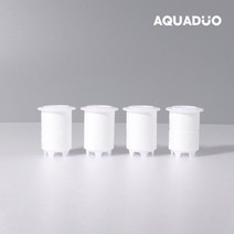 [아쿠아듀오 싱크대 고급형 녹물필터]주방 싱크대 고급형 정수필터 SF-7000 용 헤드리필필터 4개