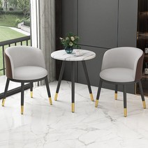 2인 테이블 세트 카페 원형 세트 미니 티 식탁 2인용 원룸, 4. 투명한