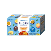 담터 콜드브루티 복숭아 패션후르츠 홍차 20T, 2개