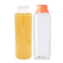 주름이중마개 일자페트 900ml, 주황마개, 1개