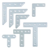 연결철물 평철T자L자 은색 피스제공, 7.평철T자100x100x20mm 은색