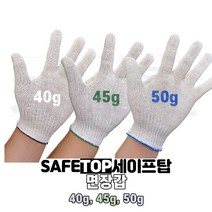 세이프탑 면장갑 코팅장갑 실장갑 목장갑 100켤레, 흰색_600g