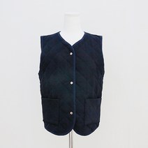 티데일리 여성용 펌다이아 퀼팅 조끼 캐주얼 누빔 베스트