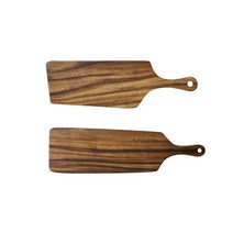 예쁜 원목 디저트 플레이팅 손잡이 브런치 진열 치즈 빵 캠핑 피자 서빙보드 우드도마, 우딘 손잡이 보드 19.5인치