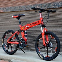 풀 서스펜션 산악 자전거 알루미늄 혼 펜더 발판 접이식 자전거 탄소 프레임 워크 bicicleta plegable 야외 레크리에이션, 다섯 칼날, 20인치, 3-24