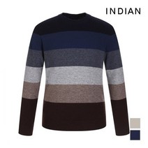인디안 INDIAN 남성 컬러배색 디자인 니트_MIUBRVW9571