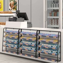 약국 진열대 매대 선반 수납 카운터 판매대 행사매대, 상세이페이지 참고, 60x15x67cm 그레이 5단