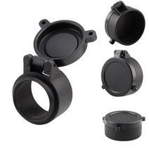 렌즈캡 렌즈캡홀더 67mm 55mm 77mm 82mm 라이플 스코프 사이트 커버 사냥 조준 캡 방진 케이스 플립 광학, 08 57mm