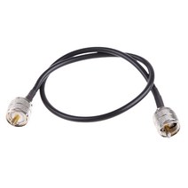 UHF (PL259) 수컷에서 UHF 수컷 점퍼 케이블 디지털 동축 HAM 및 CB 라디오 안테나 분석기 더미로드 SWR 미터 용.