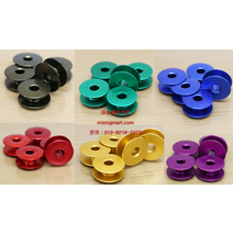 공업용미싱 컬러보빈 알루미늄 보빈 색상 실토리, 파랑