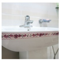 주방 포인트라인2P 보라꽃 그래픽 스티커 PL-12061 벽면 욕실 타일 특수시트지