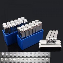 불박기 각인기 날인기 스탬프 가죽공예 1pc 24 패턴 6mm 금속 펀칭 도구 알루미늄 가죽 독특한 마킹 기호 스탬핑을위한 공예, 5