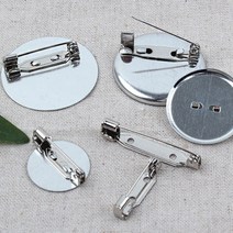 브로치핀 브로치 핀대 원형 일자핀 옷핀 14~35mm, 국산브로치 볼판21mm(1개)