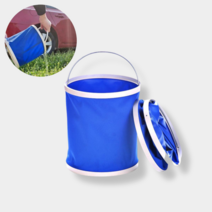 세차용 다용도 양동이 접이식 물통 버킷 박스 11L, 접이식 양동이 11L 블루