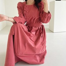 가을신상 퍼프 핑크 프릴원피스 빅사이즈 키큰여자 77사이즈원피스