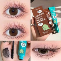 번지지않는마스카라 워터프루프 롱래쉬 컬러 볼륨 속눈썹픽서 내츄럴 컬링 블랙 3d 섬유 방수 긴 확장 핫 뷰티 아이 화장품, 검은색