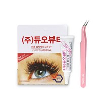 티니플럼 고급 속눈썹 족집게+듀오뷰티 글루 검정 7g, 1개
