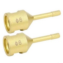 다이아몬드 구멍 톱 드릴 비트 오프너 M14 6mm 대리석 콘크리트 인공 석재용 2 개, 금