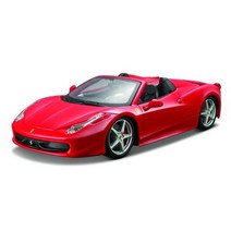 다이캐스트 피규어 모형 자동차 1:43 페라리 458Ltalia 488Pista 512TR 250GTO 812 시뮬레이션 합금 슈퍼 장난감 모델 다이 캐스트 미니 컬렉션 포함, 1-43 458 Spider