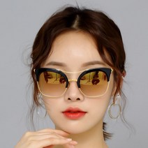 디셈버스페이스 일본산 선글라스 COCHISE 티타늄 오버사이즈 캣츠아이 스타일