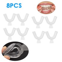 2-10pcs EVA 마우스 가드 치아 보호기 Bruxism 그라인딩 나이트 입 트레이 비 코골이 미백, 8pcs
