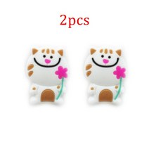 댐프너 2pcs 개구리 팬더 돼지 고양이 테니스 댐퍼 라켓 충격 흡수기 테니스 스쿼시 라켓 진동 만화 댐퍼 테니스 액세서리, a, 협력사