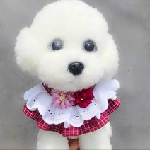 딸구네댕댕이옷짱 강아지 고양이 큰 꽃송이 케이프, 1개, 퍼플S