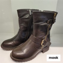 무크 무크 NC14 안감 퍼 천연가죽 하프부츠 PN516122703GL (9627958)