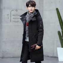 가바바 직수입 남성 패딩 깔끔하고 슬림한 라인의 롱 덕다운점퍼 G3419