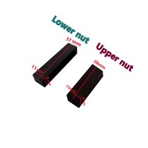 바이올린 악세사리 10pcs 소재 인도네시아 학년 흑단 나무 바이올린 너트 안장 피팅 부품 액세서리, 03 1 set