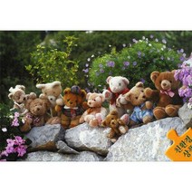500조각 사진 직소퍼즐 - 곰 가족의 나들이 직소퍼즐 퍼즐 500조각 500피스 500pcs 풍경퍼즐 풍경화퍼즐 그림퍼즐 취미생활 취미 명화퍼즐