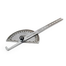 철제 각도기자 180도 10cm 스틸 가공면 분도기 목공 부품 경사 측정 도구 쇠 쇄 절삭면 역설계 룰러