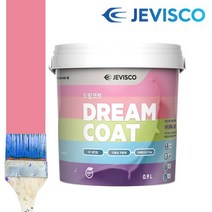제비스코 드림코트 큐피트 핑크 0.9L 벽지페인트